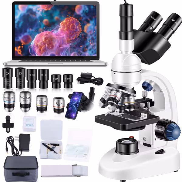 Trinocular Compound LED Microscope