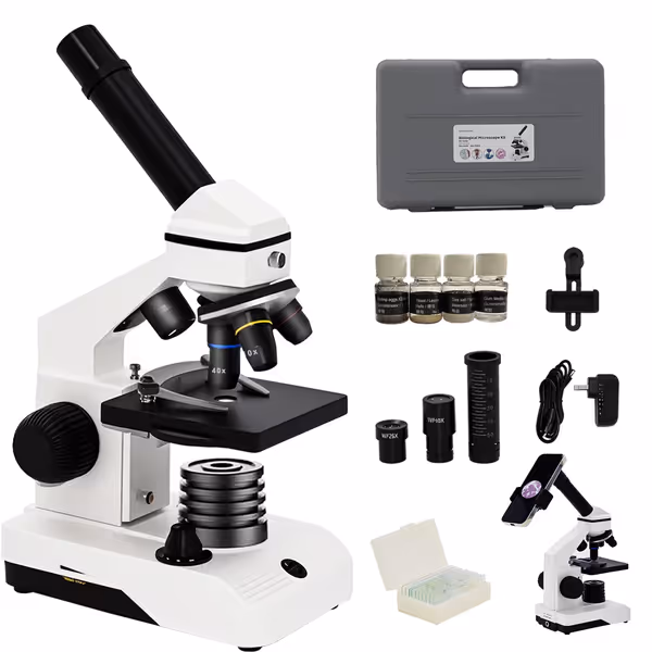 Dual Power Compound Monocular Microscope Kit